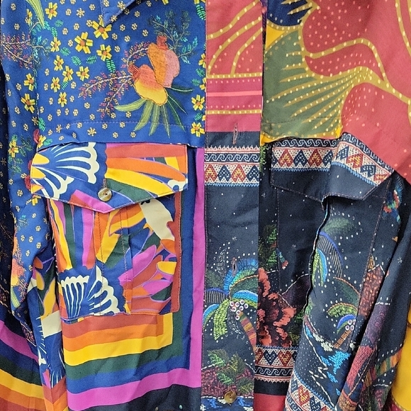 Colorful Patchwork Long Sleeve Dress - Picture 7 of 10